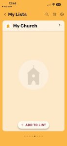 A cellphone with a church in the middle AI-generated content may be incorrect.